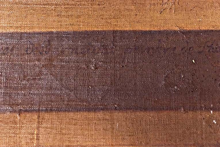 Détail de la signature. © Pierre-Marie Barbe-Richaud / Région Bourgogne-Franche-Comté, Inventaire du patrimoine - 2011