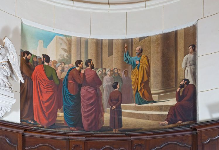 Prédication de Saint Pierre. © Pierre-Marie Barbe-Richaud / Région Bourgogne-Franche-Comté, Inventaire du patrimoine - 2011