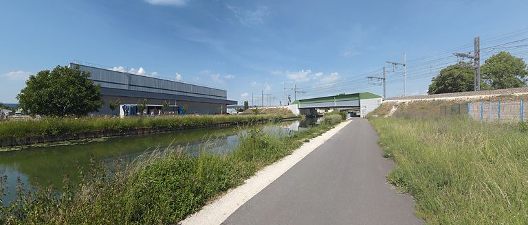 Vue d'ensemble du pont et de son environnement. © Thierry Kuntz / Région Bourgogne-Franche-Comté, Inventaire du patrimoine - 2011