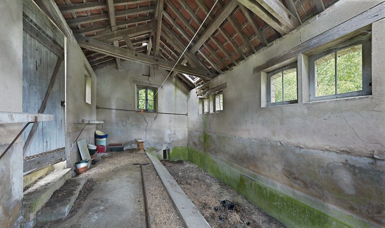 Intérieur du lavoir. © Thierry Kuntz / Région Bourgogne-Franche-Comté, Inventaire du patrimoine - 2011