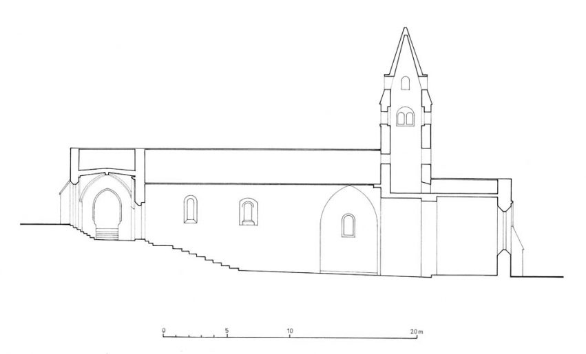 coupe longitudinale © Alain Morelière / Région Bourgogne-Franche-Comté, Inventaire du patrimoine - 2012