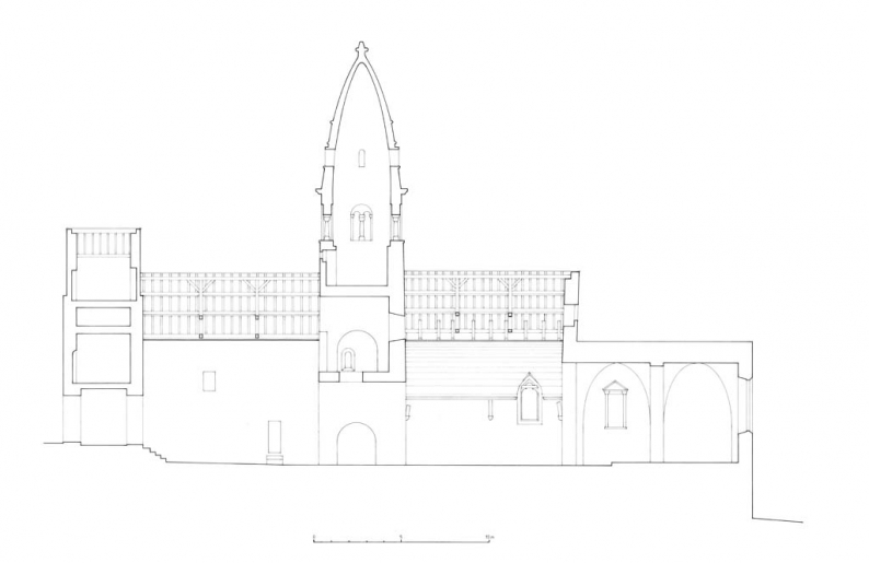 coupe longitudinale. © Alain Morelière / Région Bourgogne-Franche-Comté, Inventaire du patrimoine - 2012