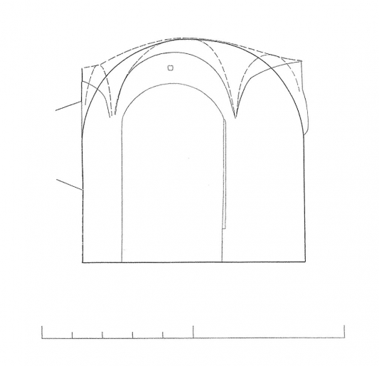coupe transversale © Alain Morelière, A.P.A.I.G (Atelier de photogrammétrie architecturale de l'Inventaire général) / Région Bourgogne-Franche-Comté, Inventaire du patrimoine - 2012