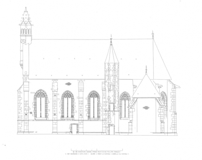 Façade latérale droite. © Virginie Malherbe / Région Bourgogne-Franche-Comté, Inventaire du patrimoine - 2012