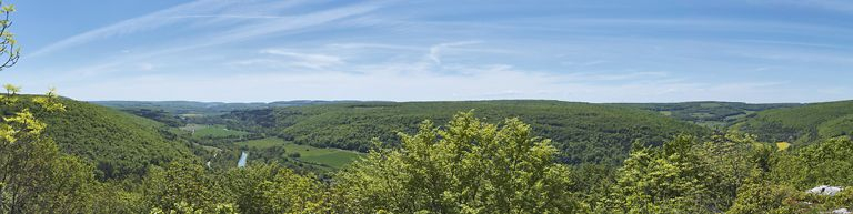 Panorama sur la vallée de l'Ouche. © Thierry Kuntz / Région Bourgogne-Franche-Comté, Inventaire du patrimoine - 2012