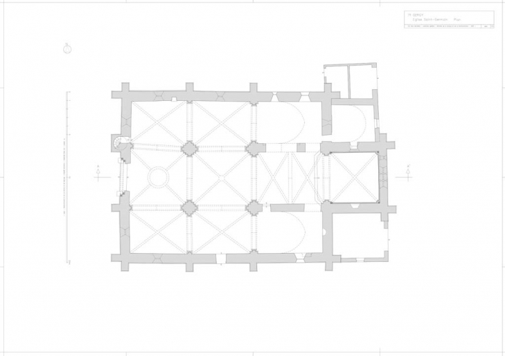 Plan. © Alain Morelière / Région Bourgogne-Franche-Comté, Inventaire du patrimoine - 2012