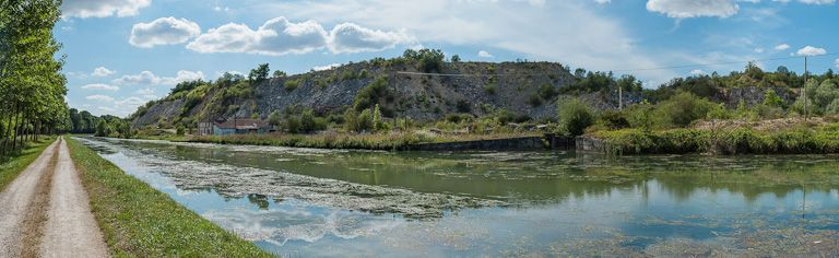 La carrière de Chassignelles et ses aménagements portuaires. © Pierre-Marie Barbe-Richaud / Région Bourgogne-Franche-Comté, Inventaire du patrimoine - 2012