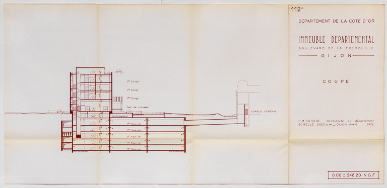 hôtel de région © Pierre-Marie  Barbe-Richaud (reproduction) / Région Bourgogne-Franche-Comté, Inventaire du patrimoine - 2014