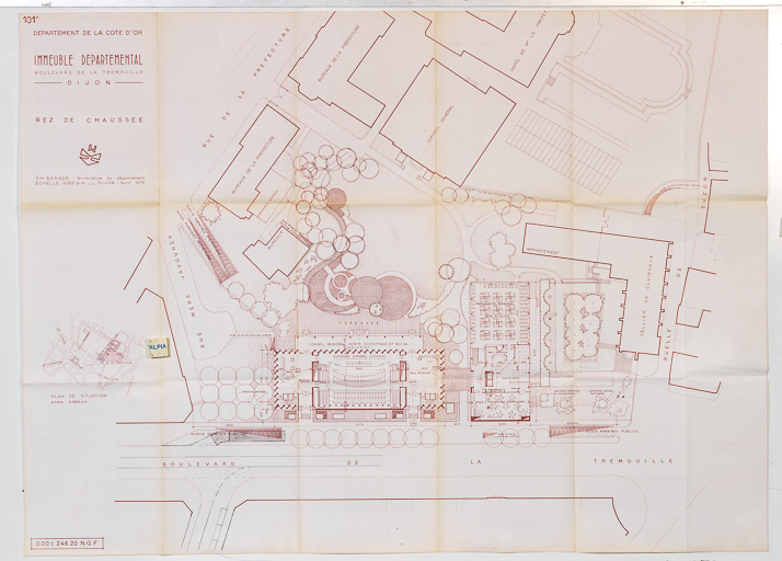 hôtel de région © Pierre-Marie  Barbe-Richaud (reproduction) / Région Bourgogne-Franche-Comté, Inventaire du patrimoine - 2014