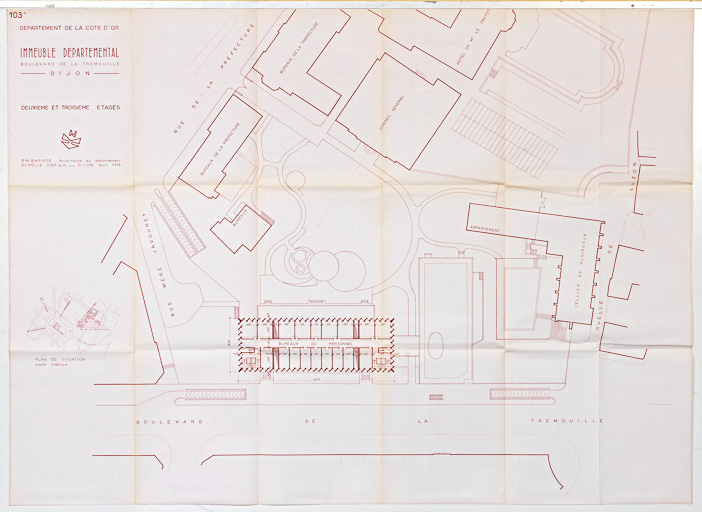 hôtel de région © Pierre-Marie  Barbe-Richaud (reproduction) / Région Bourgogne-Franche-Comté, Inventaire du patrimoine - 2014