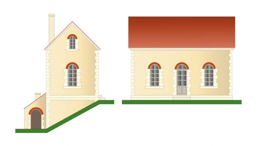 Maison d'éclusier sur le canal du Nivernais : il s'agit du type Hageau. © Alain Morelière / Région Bourgogne-Franche-Comté, Inventaire du patrimoine - 2014