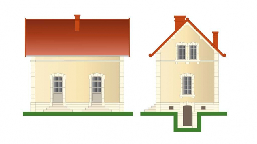 Maison d'éclusier sur le canal du Nivernais : il s'agit du type "Panneçot". © Alain Morelière / Région Bourgogne-Franche-Comté, Inventaire du patrimoine - 2014