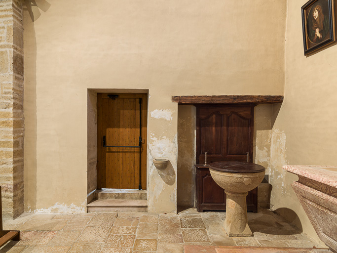 Vue du mur est du bras sud. © Pierre-Marie Barbe-Richaud / Région Bourgogne-Franche-Comté, Inventaire du patrimoine - 2015