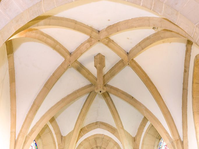 Vue de la voûte du choeur. © Pierre-Marie Barbe-Richaud / Région Bourgogne-Franche-Comté, Inventaire du patrimoine - 2015