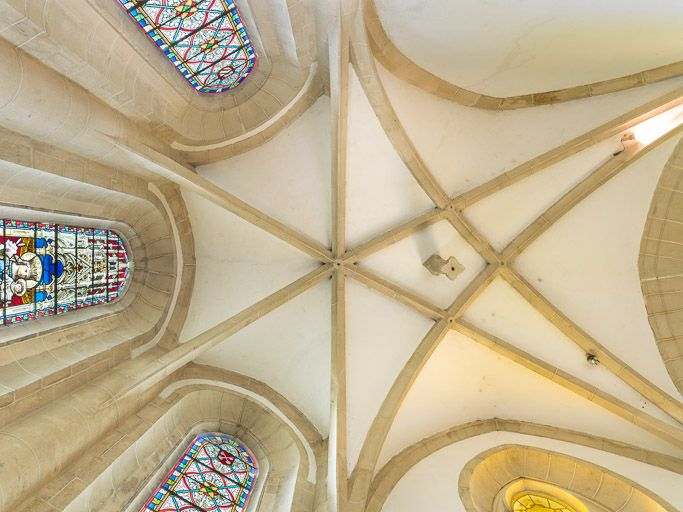 Vue de la voûte du choeur : détail. © Pierre-Marie Barbe-Richaud / Région Bourgogne-Franche-Comté, Inventaire du patrimoine - 2015