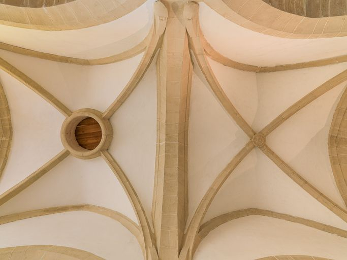 Vue des voûtes de la nef. © Pierre-Marie Barbe-Richaud / Région Bourgogne-Franche-Comté, Inventaire du patrimoine - 2015
