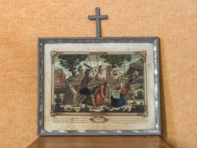 Sixième station : Véronique essuie la face de Jésus. © Pierre-Marie Barbe-Richaud / Région Bourgogne-Franche-Comté, Inventaire du patrimoine - 2015
