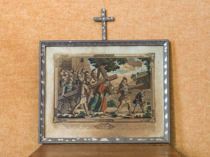 Deuxième station : Jésus est chargé de sa croix. © Pierre-Marie Barbe-Richaud / Région Bourgogne-Franche-Comté, Inventaire du patrimoine - 2015