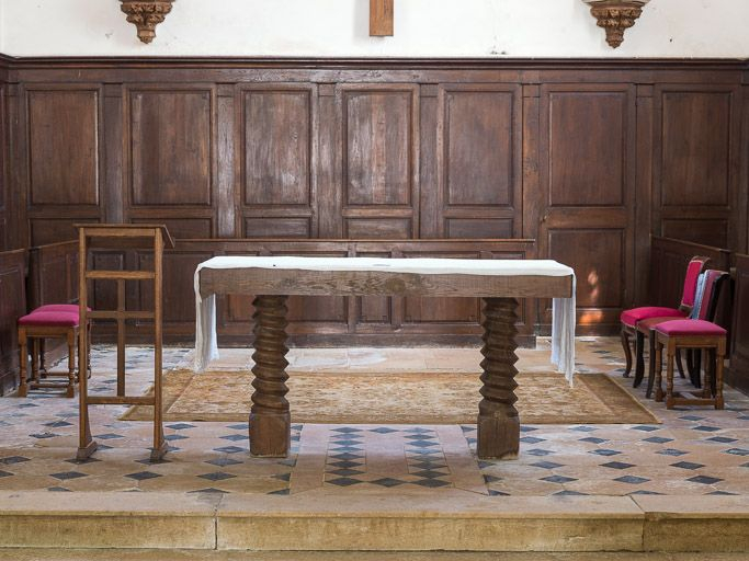 Vue d'ensemble des lambris. © Pierre-Marie Barbe-Richaud / Région Bourgogne-Franche-Comté, Inventaire du patrimoine - 2016