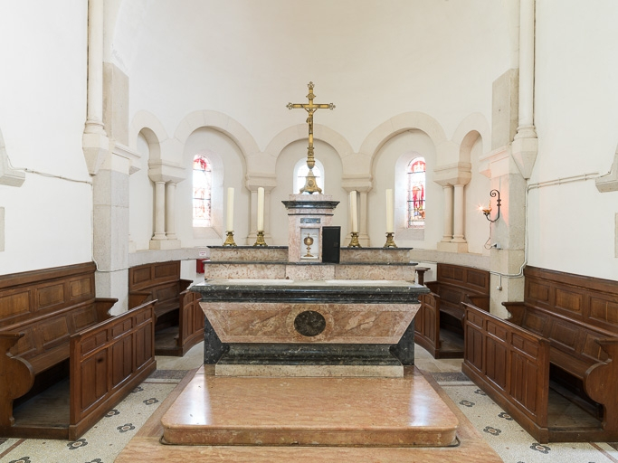 Le choeur : vue d'ensemble. © Pierre-Marie Barbe-Richaud / Région Bourgogne-Franche-Comté, Inventaire du patrimoine - 2016
