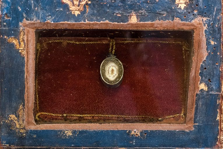 Détail de la monstrance. © Pierre-Marie Barbe-Richaud / Région Bourgogne-Franche-Comté, Inventaire du patrimoine - 2016