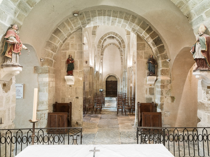 Vaisseau central, depuis le choeur. © Pierre-Marie Barbe-Richaud / Région Bourgogne-Franche-Comté, Inventaire du patrimoine - 2017
