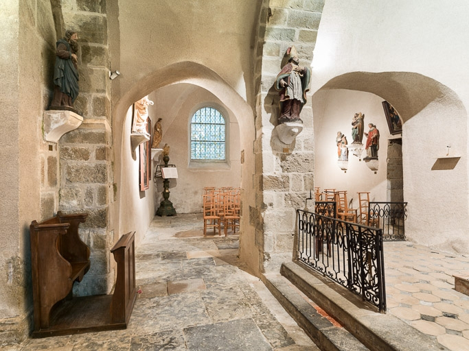 Arcades de la chapelle nord. © Pierre-Marie Barbe-Richaud / Région Bourgogne-Franche-Comté, Inventaire du patrimoine - 2017