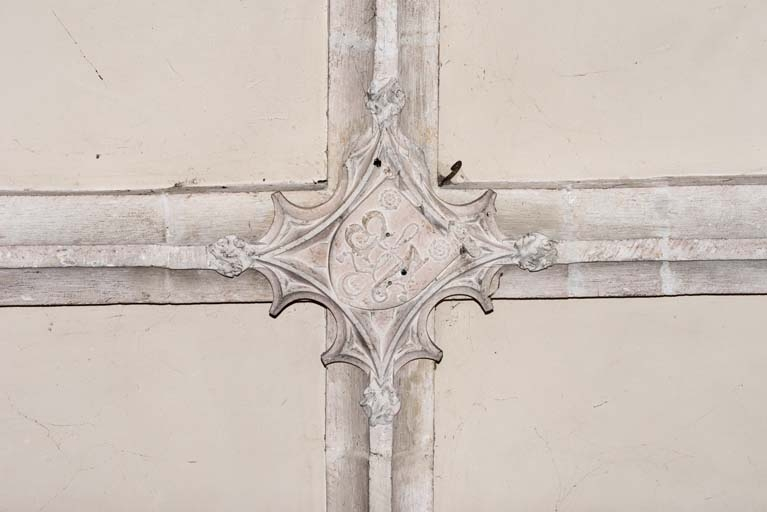 Clé de voûte du choeur. © Pierre-Marie Barbe-Richaud / Région Bourgogne-Franche-Comté, Inventaire du patrimoine - 2018