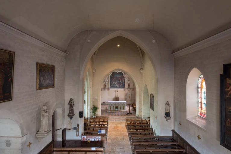 Vue d'ensemble depuis la tribune de l'entrée. © Pierre-Marie Barbe-Richaud / Région Bourgogne-Franche-Comté, Inventaire du patrimoine - 2018