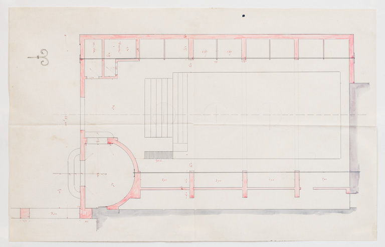 Piscine, projet, plan (vers 1866). © Pierre-Marie Barbe-Richaud / Région Bourgogne-Franche-Comté, Inventaire du patrimoine - 2019 Piscine, projet, plan (vers 1866). © Pierre-Marie Barbe-Richaud / Région Bourgogne-Franche-Comté, Inventaire du patrimoine - 2019