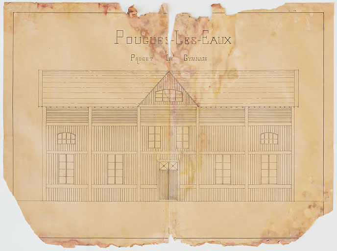 gymnase © Pierre-Marie Barbe-Richaud / Région Bourgogne-Franche-Comté, Inventaire du patrimoine - 2020 gymnase © Pierre-Marie Barbe-Richaud / Région Bourgogne-Franche-Comté, Inventaire du patrimoine - 2020