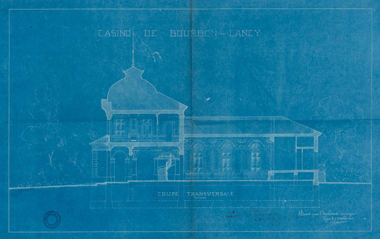 casino © Pierre-Marie Barbe-Richaud / Région Bourgogne-Franche-Comté, Inventaire du patrimoine - 2021  casino © Pierre-Marie Barbe-Richaud / Région Bourgogne-Franche-Comté, Inventaire du patrimoine - 2021