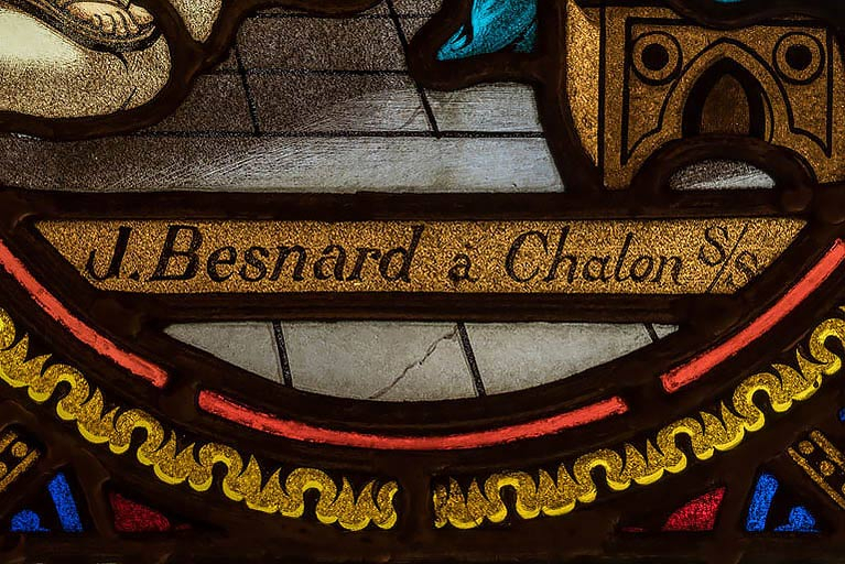 verrière © Pierre-Marie Barbe-Richaud / Région Bourgogne-Franche-Comté, Inventaire du patrimoine - 2022  verrière © Pierre-Marie Barbe-Richaud / Région Bourgogne-Franche-Comté, Inventaire du patrimoine - 2022