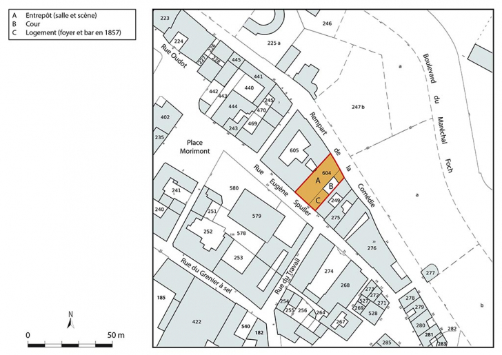 salle de spectacle © Aline Thomas / Région Bourgogne-Franche-Comté, Inventaire du patrimoine - 2022 salle de spectacle © Aline Thomas / Région Bourgogne-Franche-Comté, Inventaire du patrimoine - 2022