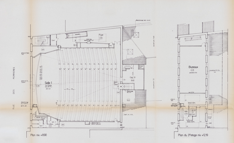  salle de spectacle cinéma immeuble © Pierre-Marie Barbe-Richaud / Région Bourgogne-Franche-Comté, Inventaire du patrimoine - 2022