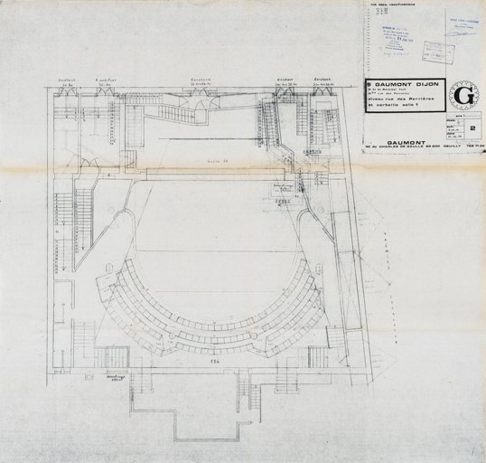  salle de spectacle cinéma immeuble © Pierre-Marie Barbe-Richaud / Région Bourgogne-Franche-Comté, Inventaire du patrimoine - 2022