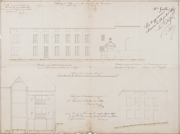 chapelle théâtre collège © Pierre-Marie Barbe-Richaud / Région Bourgogne-Franche-Comté, Inventaire du patrimoine - 2022  chapelle théâtre collège © Pierre-Marie Barbe-Richaud / Région Bourgogne-Franche-Comté, Inventaire du patrimoine - 2022