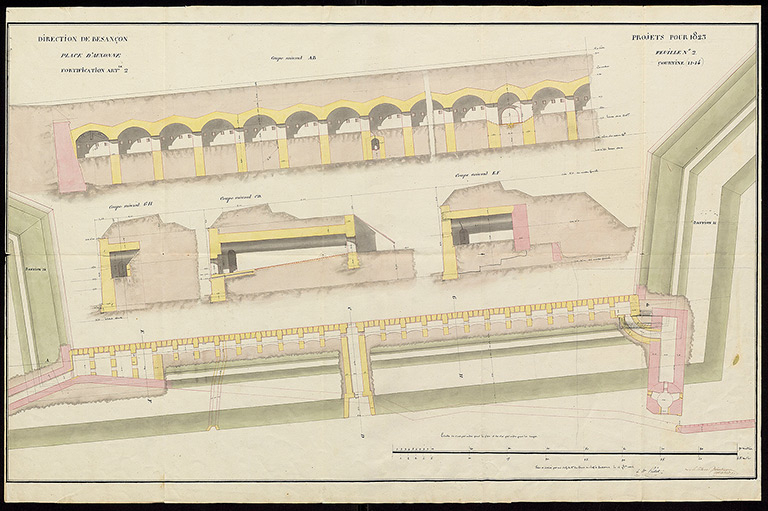 fortification d'agglomération courtine © Guillaume Gézolme / Service historique de la Défense - 2023  fortification d'agglomération courtine © Guillaume Gézolme / Service historique de la Défense - 2023