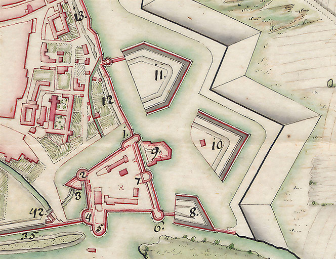 fortification d'agglomération bastion demi-lune © Guillaume Gézolme / Service historique de la Défense - 2023  fortification d'agglomération bastion demi-lune © Guillaume Gézolme / Service historique de la Défense - 2023