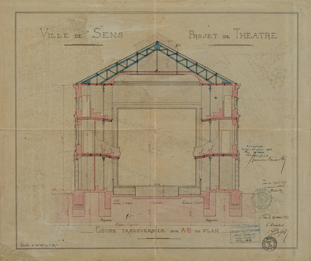 théâtre © Pierre-Marie Barbe-Richaud / Région Bourgogne-Franche-Comté, Inventaire du patrimoine - 2023  théâtre © Pierre-Marie Barbe-Richaud / Région Bourgogne-Franche-Comté, Inventaire du patrimoine - 2023