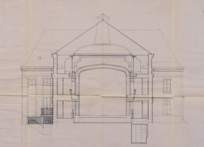 théâtre © Pierre-Marie Barbe-Richaud / Région Bourgogne-Franche-Comté, Inventaire du patrimoine - 2023  théâtre © Pierre-Marie Barbe-Richaud / Région Bourgogne-Franche-Comté, Inventaire du patrimoine - 2023