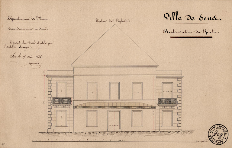 théâtre © Pierre-Marie Barbe-Richaud / Région Bourgogne-Franche-Comté, Inventaire du patrimoine - 2023  théâtre © Pierre-Marie Barbe-Richaud / Région Bourgogne-Franche-Comté, Inventaire du patrimoine - 2023