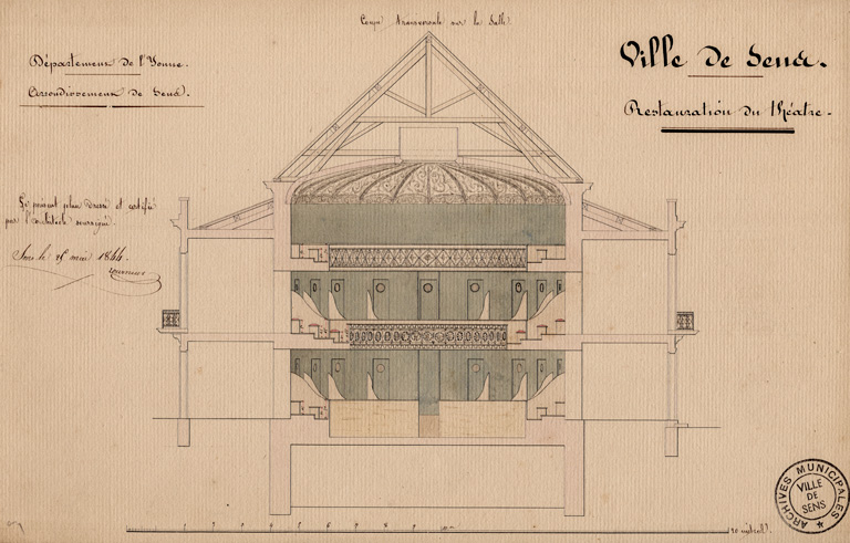 théâtre © Pierre-Marie Barbe-Richaud / Région Bourgogne-Franche-Comté, Inventaire du patrimoine - 2023  théâtre © Pierre-Marie Barbe-Richaud / Région Bourgogne-Franche-Comté, Inventaire du patrimoine - 2023