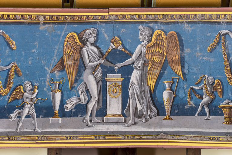 théâtre peinture monumentale © Pierre-Marie Barbe-Richaud / Région Bourgogne-Franche-Comté, Inventaire du patrimoine - 2023  théâtre peinture monumentale © Pierre-Marie Barbe-Richaud / Région Bourgogne-Franche-Comté, Inventaire du patrimoine - 2023