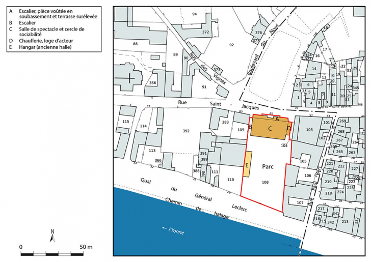  théâtre halle © Aline Thomas / Région Bourgogne-Franche-Comté, Inventaire du patrimoine - 2023