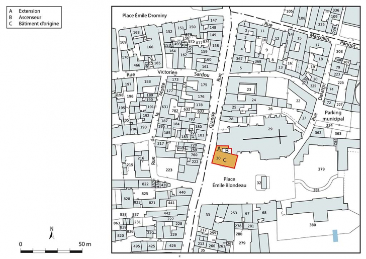 mairie théâtre © Aline Thomas / Région Bourgogne-Franche-Comté, Inventaire du patrimoine - 2023  mairie théâtre © Aline Thomas / Région Bourgogne-Franche-Comté, Inventaire du patrimoine - 2023
