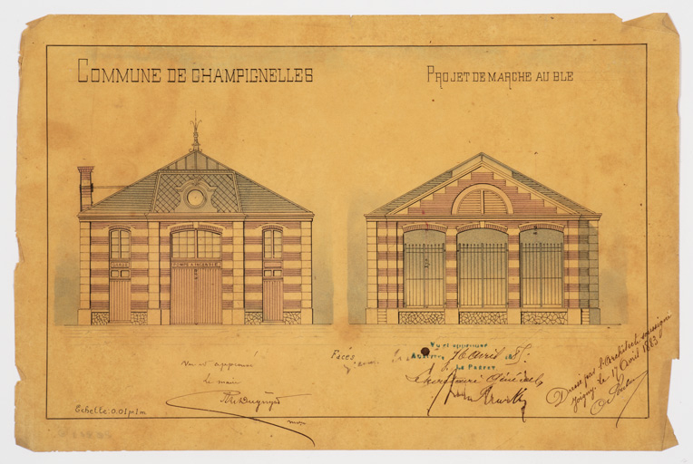 halle cinéma © Pierre-Marie Barbe-Richaud / Région Bourgogne-Franche-Comté, Inventaire du patrimoine - 2023  halle cinéma © Pierre-Marie Barbe-Richaud / Région Bourgogne-Franche-Comté, Inventaire du patrimoine - 2023