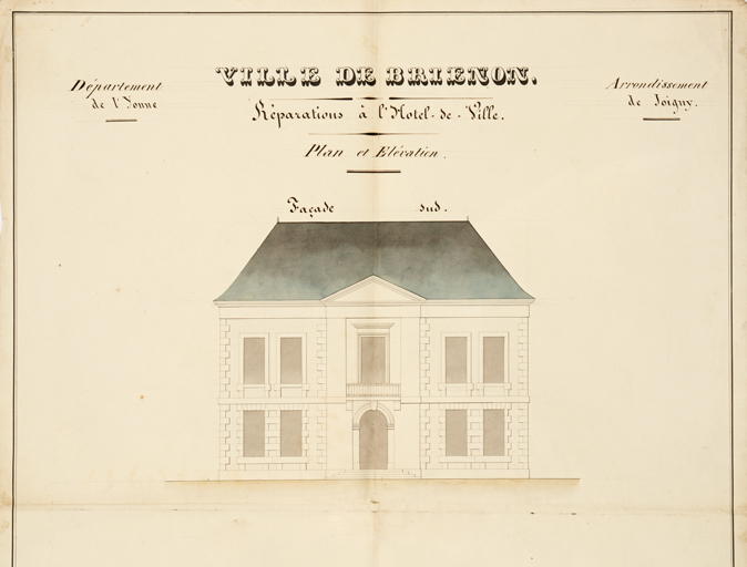 mairie théâtre © Pierre-Marie Barbe-Richaud / Région Bourgogne-Franche-Comté, Inventaire du patrimoine - 2023  mairie théâtre © Pierre-Marie Barbe-Richaud / Région Bourgogne-Franche-Comté, Inventaire du patrimoine - 2023