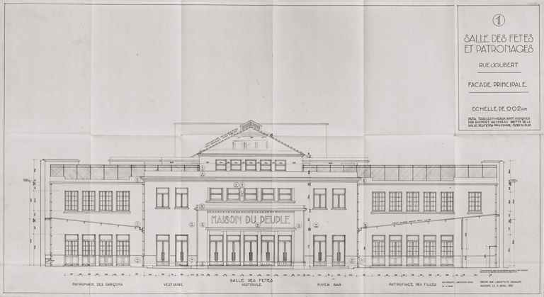  maison du peuple théâtre © Pierre-Marie Barbe-Richaud / Région Bourgogne-Franche-Comté, Inventaire du patrimoine - 2023