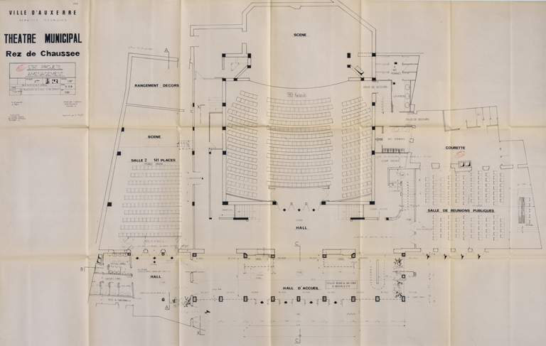  théâtre maison du peuple © Pierre-Marie Barbe-Richaud / Région Bourgogne-Franche-Comté, Inventaire du patrimoine - 2023